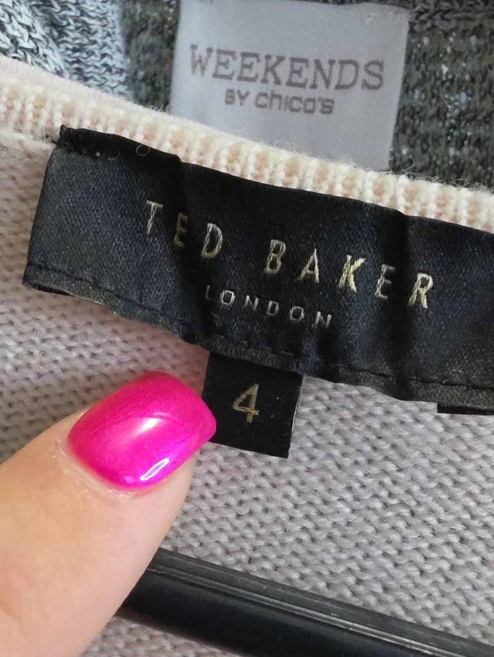 Ted Baker London Gaeton Wool And Leather Draped Cardigan